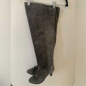 Dolce Vita over the knee gray suede boots 8.5